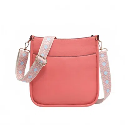 Jen & Co. Women's Posie Crossbody With Removeable Strap Bag In Coral In Pink