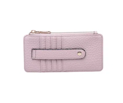Jen & Co. Women's Saige Slim Card Holder Wallet In Pastel Purple In Multi