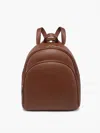 Jen & Co. Women's Simone Round Backpack With Front Pocket In Brown In Brown