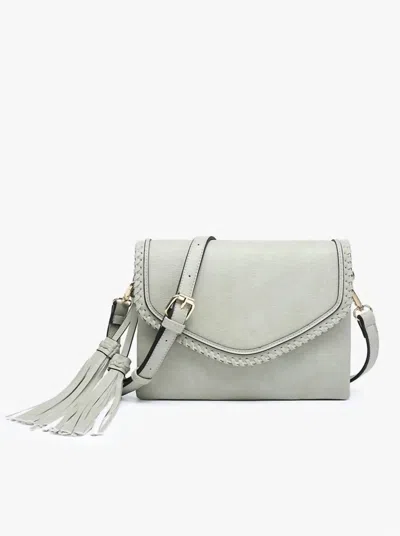 Jen & Co. Women's Sloane Crossbody Bag In Light Sage In Gray