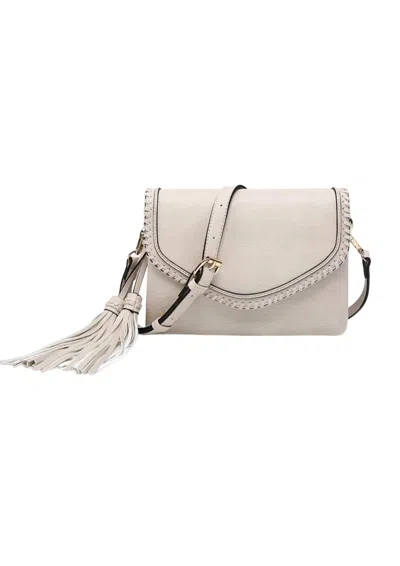 Jen & Co. Women's Sloane Vegan Crossbody Bag In Greige In Gray