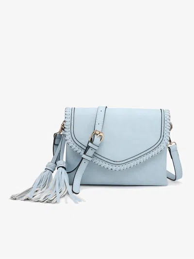 Jen & Co. Women's Sloane Vegan Crossbody Bag In Powder Blue