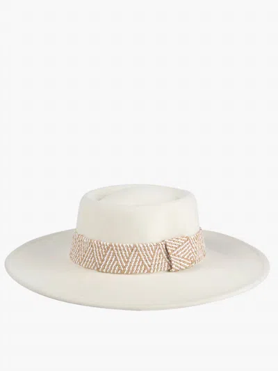 Jen & Co. Women's Stevie Boho Trim Fedora In Ivory