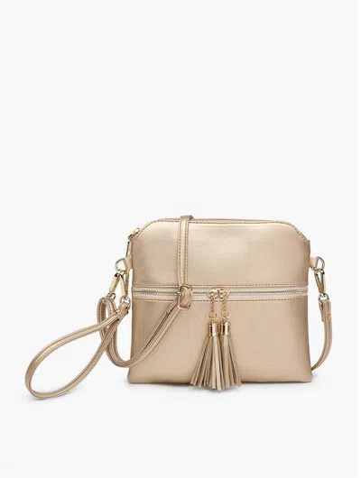 Jen & Co. Women's Tera Crossbody Wristlet Bag In Beige In Brown