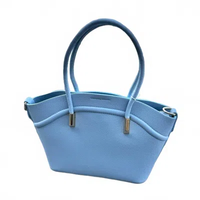 Jen & Co. Women's The Lisbon Dual Handle Satchel/hobo Bag In Glacier Blue In Multi