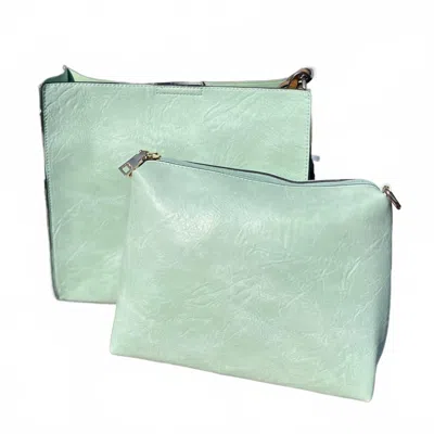 Jen & Co. Women's The Lyla 2in1 Bag In Lt. Teal In Multi