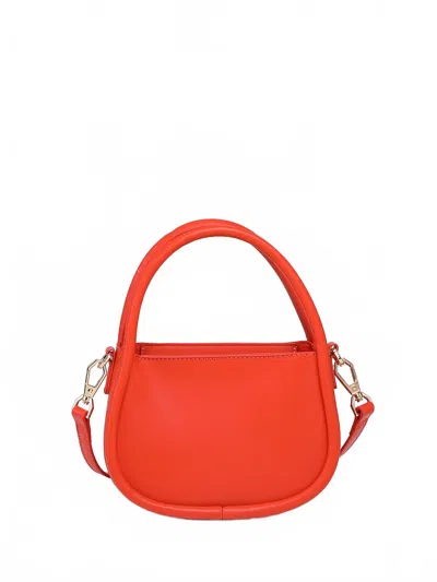 Jen & Co. Women's The Satchel Mini Crossbody Bag Dual Handles In Orange