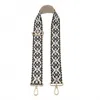 Jen & Co. Women's Tribal Tapestry Woven Purse Guitar Crossbody Adjustable Strap In Black White Tan In Multi