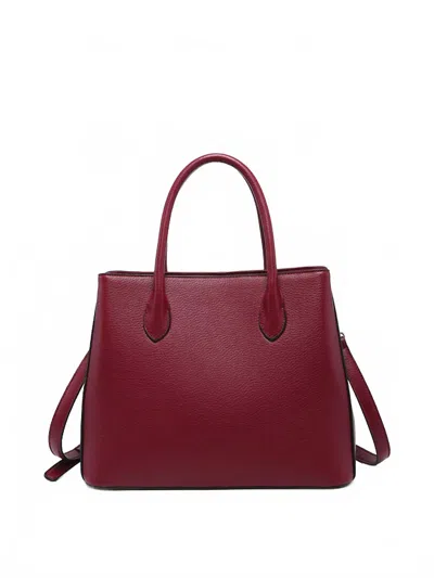 Jen & Co. Women's Tyler Vegan 3-compartment Tote Bag In Merlot In Red