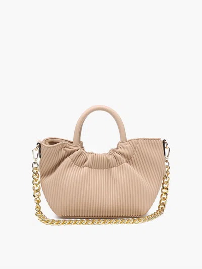 Jen & Co. Women's Valency Vegan Twist-lock Crossbody Bag In Taupe In Grey