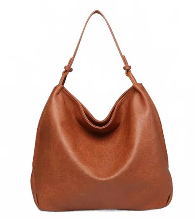 Jen & Co. Women's Vegan Leather Rustic Handbag In Brown