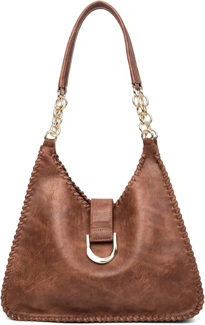 Jen & Co. Women's Vintage Leather Hobo Bag In Brown