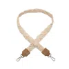 Jen & Co. Women's Woven Macrame Crossbody Purse Strap In Ivory In Neutral