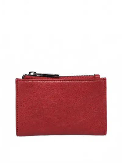 Jen & Co. Women's Zara Rfid Zip-top Wallet In Berry In Red