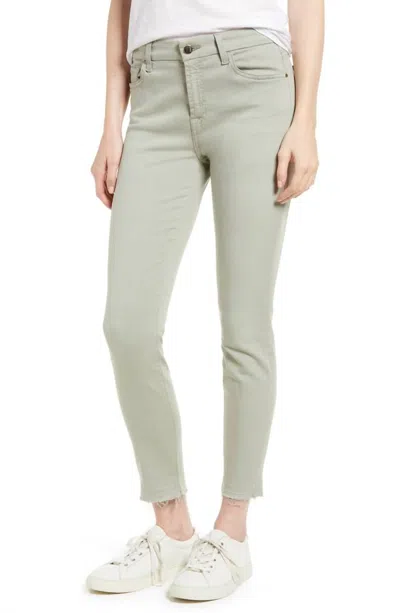 Jen7 Ankle Skinny Jean In Lily Pad In Grey