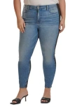 Jen7 By 7 For All Mankind 50/50 Coated Ankle Skinny Jeans