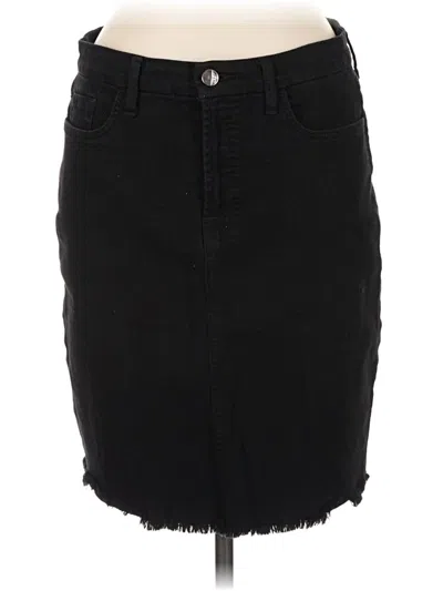 Pre-owned Jen7 By 7 For All Mankind Denim Skirt In Black