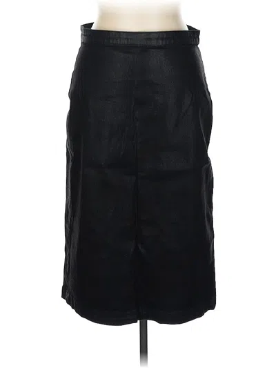 Pre-owned Jen7 By 7 For All Mankind Faux Leather Skirt In Black