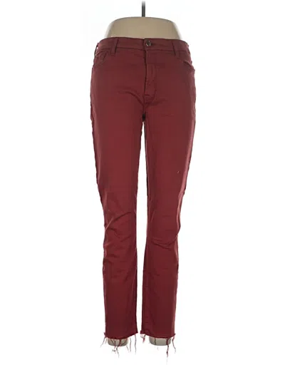 Pre-owned Jen7 By 7 For All Mankind Jeans In Burgundy