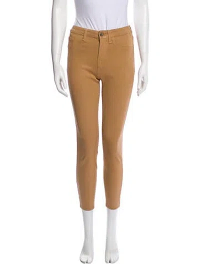 Pre-owned Jen7 By 7 For All Mankind Mid-rise Skinny Leg Jeans In Brown