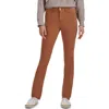 Jen7 By 7 For All Mankind Sateen Slim Straight Leg Jeans In Amber