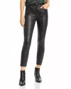 JEN7 COATED SKINNY ANKLE JEAN IN MAMBA SNAKE