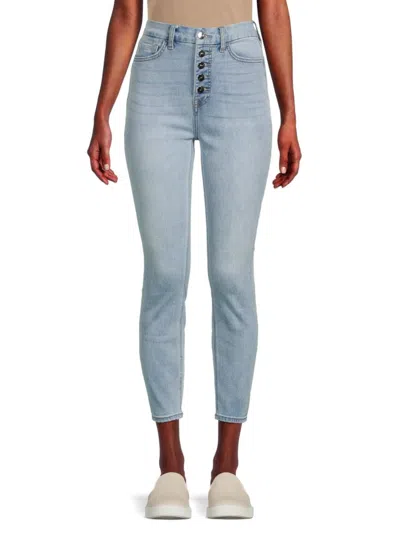 Jen7 Women's High Rise Skinny Ankle Jeans In Light Blue