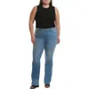 Jen7 By 7 For All Mankind Womens Slim Medium Wash Bootcut Jeans