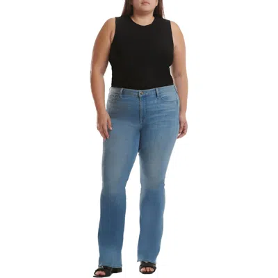 Jen7 Womens Slim Medium Wash Bootcut Jeans