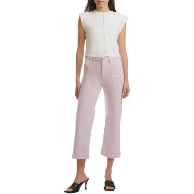 Jen7 By 7 For All Mankind Womens Stretch Denim Wide Leg Jeans In Purple