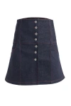 Jendue Chaby Mini Skirt In Deep Blue
