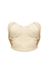 Jendue Chaby Strapless Corset In Ecru