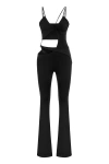 Jendue Cielo Cut Out Jumpsuit In Black