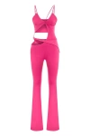 Jendue Cielo Cut Out Jumpsuit In Pink