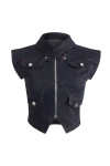 Jendue Davidson Cross Neck West In Deep Blue