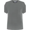 Jendue J Logo Oversize  Basic T-shirt In Gray