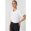 Jendue J Logo Oversize  Basic T-shirt In White