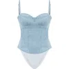Jendue Marvel  Bodysuit In Ever Blue
