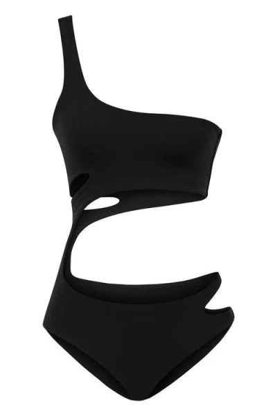 Jendue Ocean Cutout Swimsuit Jakaranda In Black