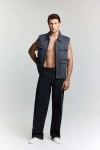 Jendue Us Edgar Denim Vest In Blue