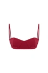 Jendue Us Irma Denim Jersey Bra In Red