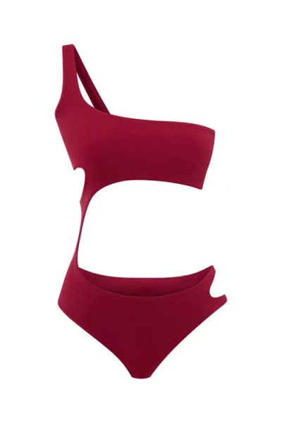 Jendue Us Jendue Ocean Cutout Swimsuit In Red