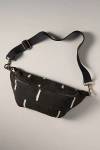 Jenna Bee Mustard Checkered Sling Bag In Black