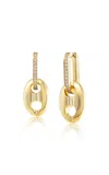 Jenna Blake 18k Yellow Gold Diamond Earrings