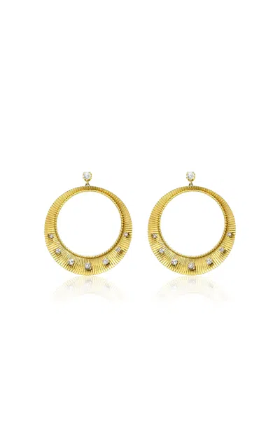 Jenna Blake 18k Yellow Gold Diamond Earrings