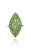 Jenna Blake 18k Yellow Gold Emerald Ring
