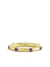 Jenna Blake 18k Yellow Gold Polka Dot Diamond And Amethyst Ring In Gold