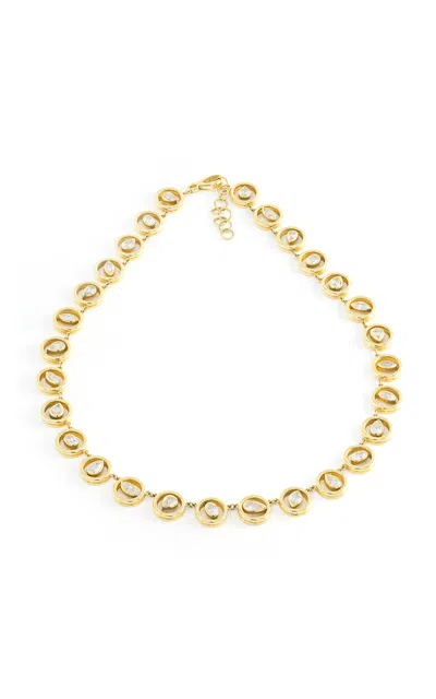 Jenna Blake 18k Yellow Gold Shadow Mixed Diamond Necklace