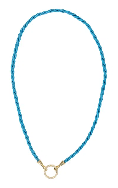 Jenna Blake 18k Yellow Gold Silk And Diamond Necklace