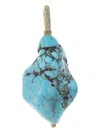 Jenna Blake 18kt Yellow Gold Nugget Turquoise Necklace In Brown